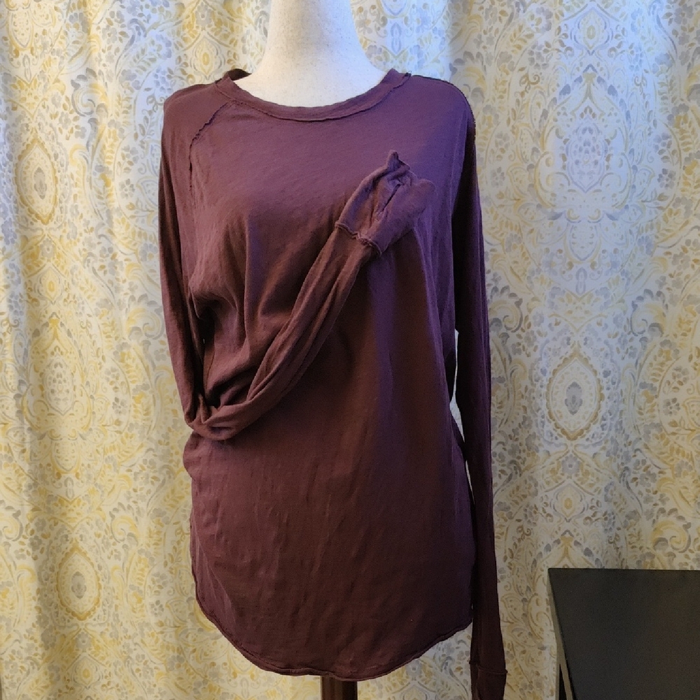 We The Free Plum Long Sleeve Top